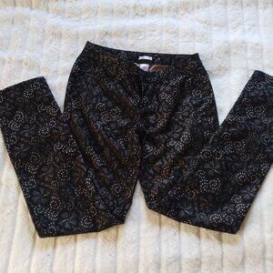 Xhilaration sz 7 floral overlay jeans